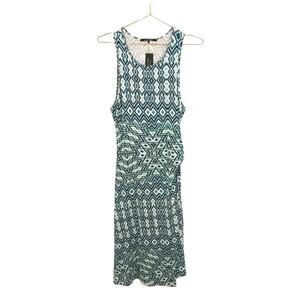 Lemon Tart Aztec Sleeveless Midi Dress - Size Medium